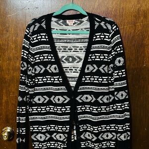 Mossimo Supply Co. Black and White Knit Sweater